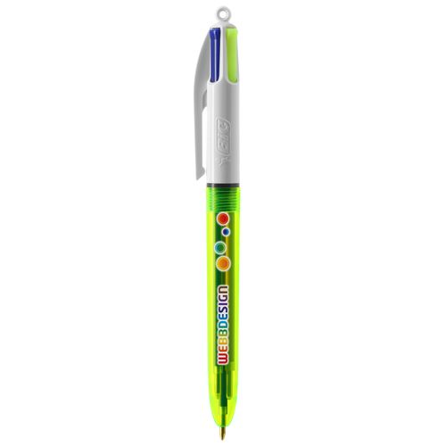 BIC® 4 Couleurs Fluo Bille - 4