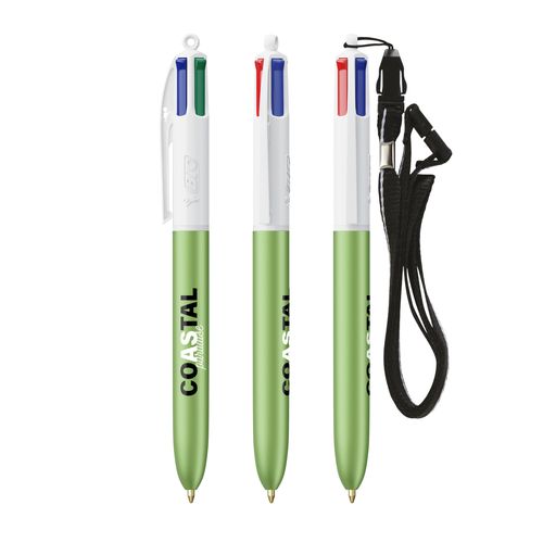 BIC® 4 Colours Glacé with Lanyard - 1