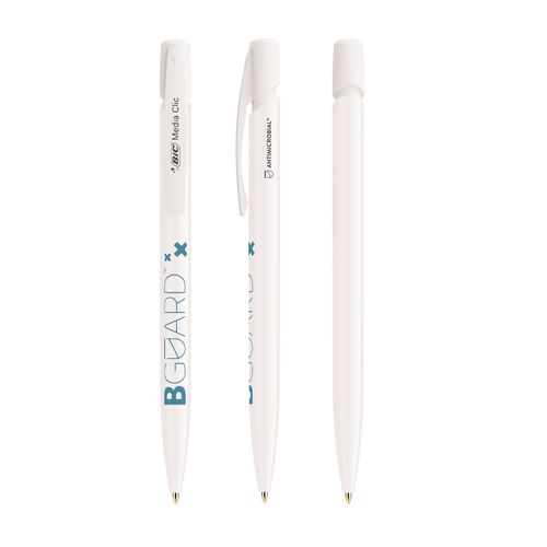 Stylo bille BIC® Media Clic BGUARD™ Antimicrobial Ecolutions® Logo Antimicrobial, Vêtement professionnel, Objets publicitaires, selection pro, Origine France, textile
