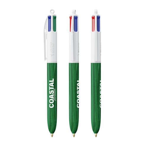 BIC® 4 Couleurs Wood Style