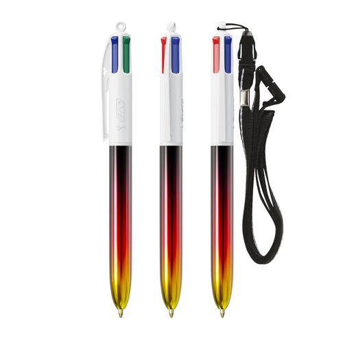 BIC® 4 Colours® Flags Collection + lanyard