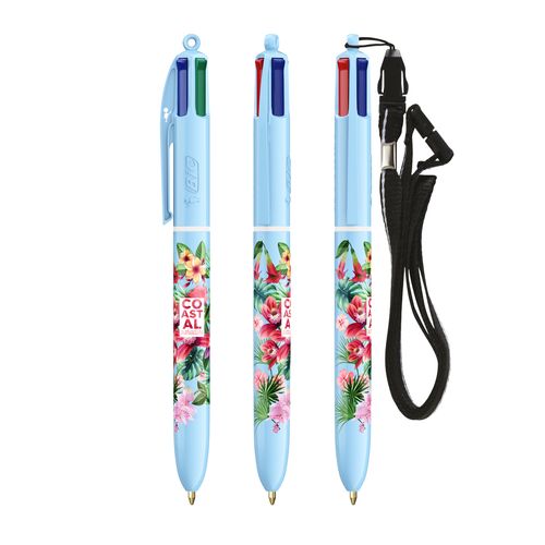 BIC® 4 Couleurs® Pastel + Lanyard - 1