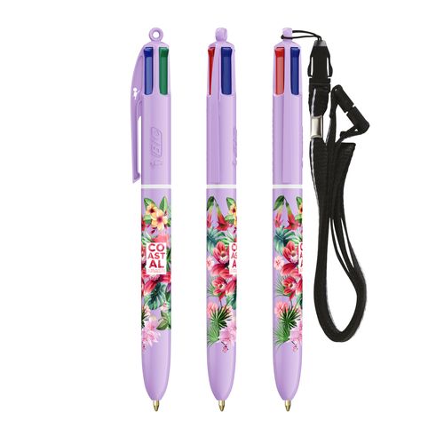 BIC® 4 Couleurs® Pastel + Lanyard - 2