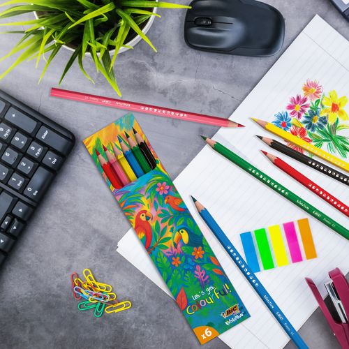 BIC® Kids Evolution® Set de crayons de couleurs x6 unités