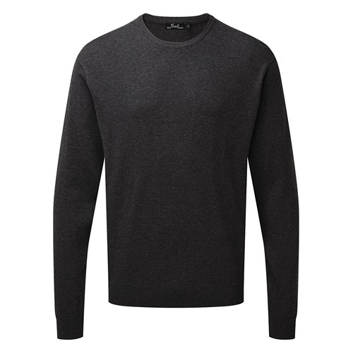 Men's Crew Neck Cotton Rich Knitted Sweater