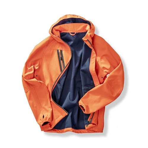 3-layer recycled printable hooded softshell