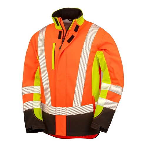 Recycled 3-layer printable safety softshell