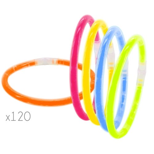 BRACELETS LUMINEUX "NEON" (PACK DE 120)