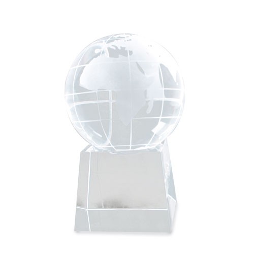 TROPHÉE GLOBE EN VERRE "TERRA"