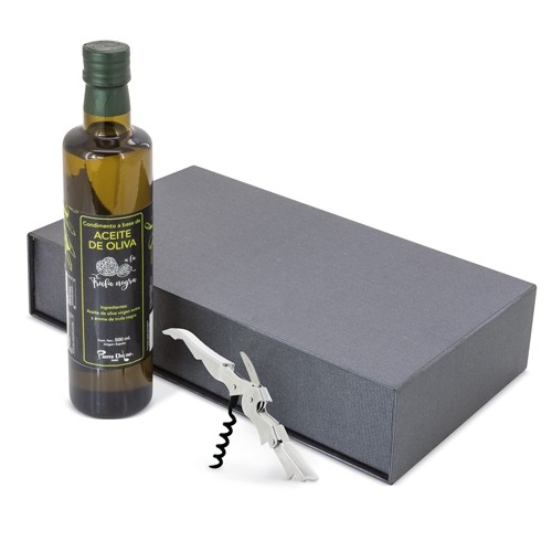 COFFRET CADEAU HUILE + ROLLER EN BAMBOU "OLIVIERA"