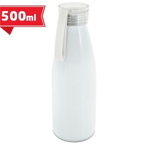 BOUTEILLE EN ALUMINIUM AVEC BOUCHON EN SILICONE POUR SUBLIMATION "VUTON"
