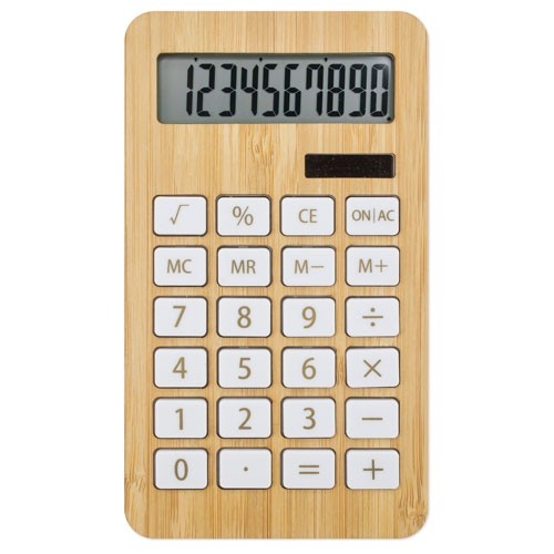 CALCULATRICE BAMBOU/FIBRE DE BLÉ "BIOMAT"