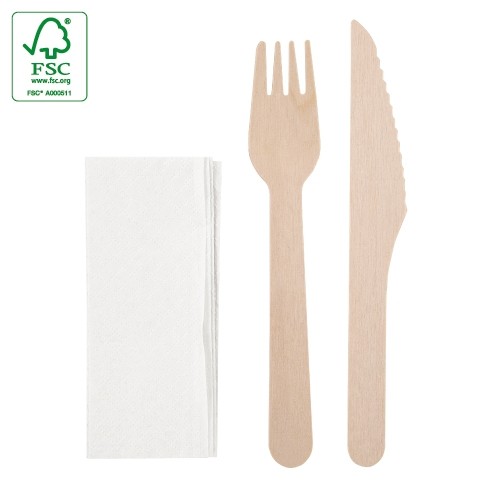 SET DE COUVERTS EN BOIS 3 PCS "TAPA"