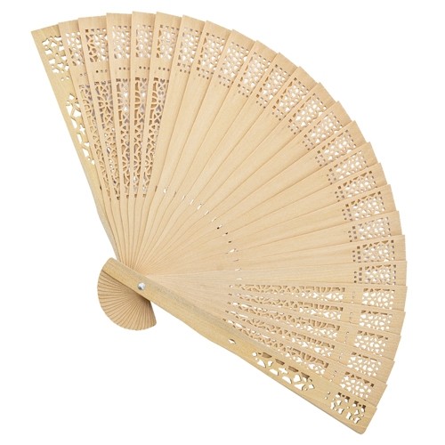 ABANICO CALADO MADERA 