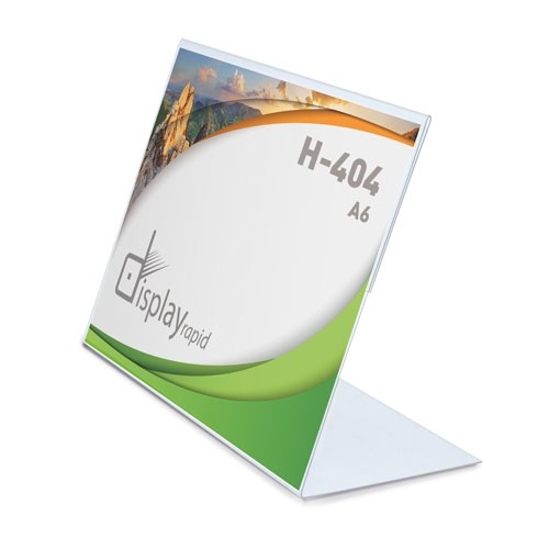 SUPPORT GRAPHIQUE PVC HORIZONTAL A6 "MENZI"