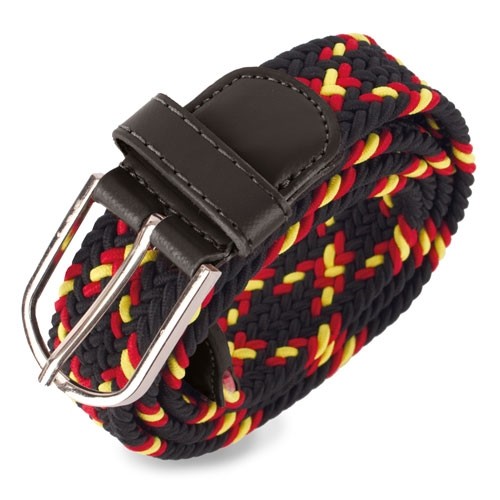 CEINTURE ÉLASTIQUE DRAPEAU/NOIRE