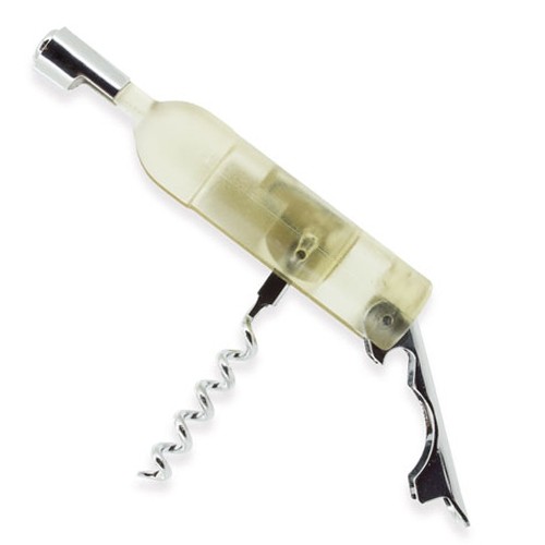 TIRE-BOUCHONS FORMA BOUTEILLE BLANC