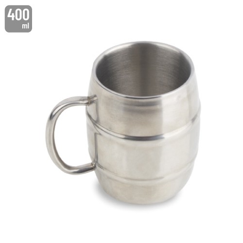 CHOPE EN ACIER INOXIDABLE AVEC ANSE 400ML "OLOF"