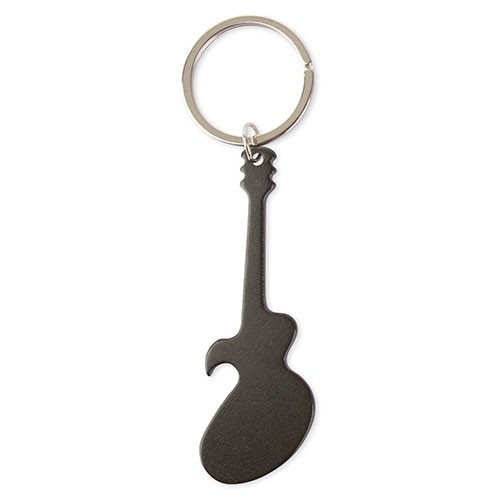 PORTE-CLÉ ALUMINIUM GUITARE NOIR