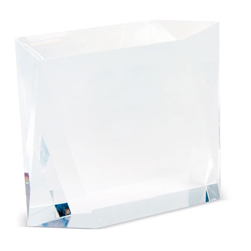 TROPHÉE EN VERRE FORME CARR’E "AKRA"