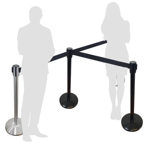 BARRIÈRE AVEC RUBAN RETRACTABLE "DIVISION"