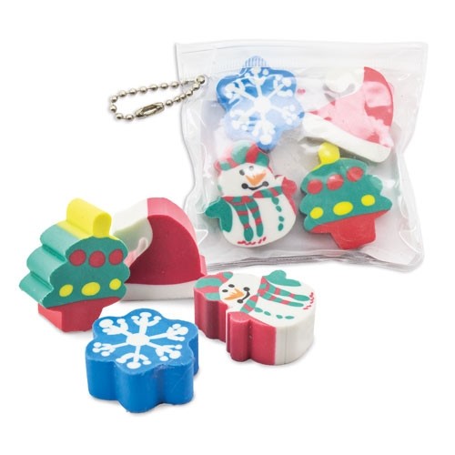 SET DE GOMME DE NOËL "HAL"