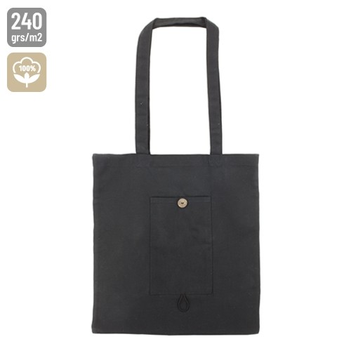 SAC EN COTON PLIABLE AVEC POCHE "NADIA"