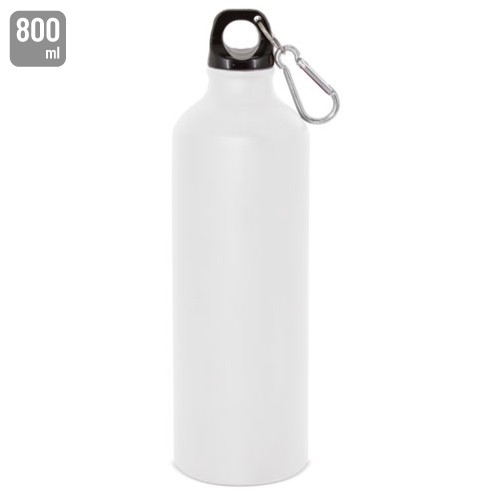 BOUTEILLE EN ALUMINIUM AVEC MOUSQUETON POUR SUBLIMATION 800 ML "TUAREG"