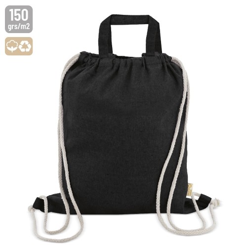 BOLSA MOCHILA DE ALGODÓN RECICLADO 