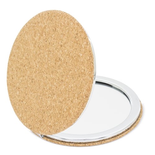 MIROIR ROND EN LIÈGE "LUNI"