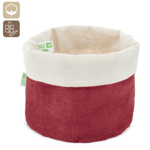 SAC À PAIN EN COTON ET JUTE NATUREL "PAPUA"
