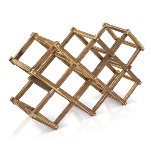 PORTE BOUTEILLE EN BOIS POUR 10 BOUTEILLES "RAK"