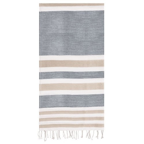 SERVIETTE PAREO EN COTON AVEC FLOCHE "GALUA"