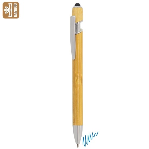 BOLIGRAFO DE BAMBÚ CON TOUCH 
