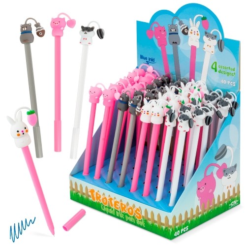 SET STYLOS ENCRE LIQUIDE "TROTEROS" (PACK 40)