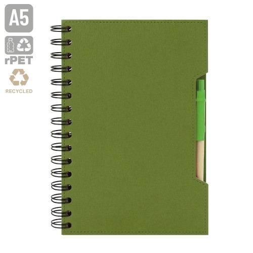 CUADERNO A5 CON BOLIGRAFO ECO 