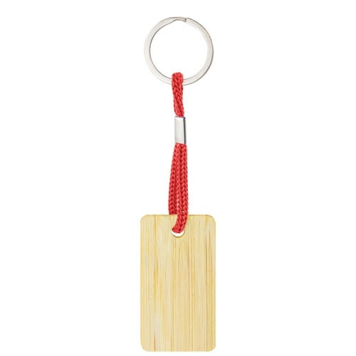 LLAVERO DE BAMBÚ RECTANGULAR 