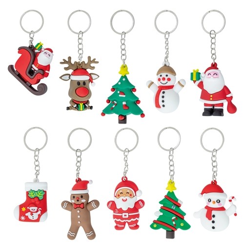 SET 10 LLAVEROS NAVIDEÑOS “LUBEC”