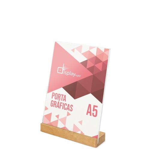 PORTAGRAFICAS A5 BASE MADERA 