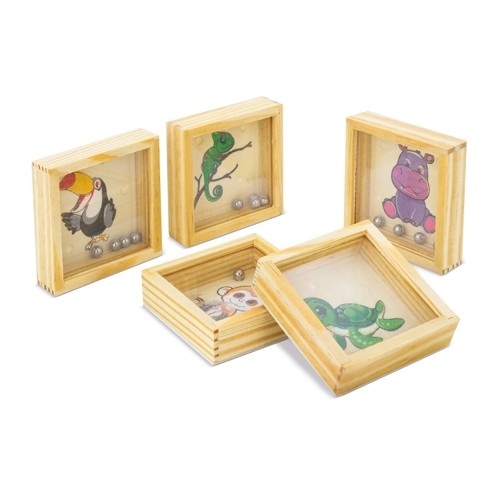 SET 5 LABERINTOS DE MADERA 