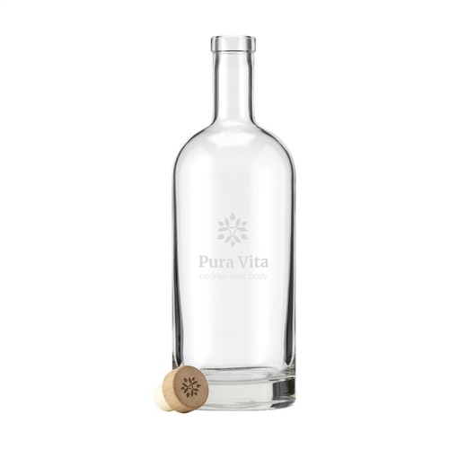 Helsinki Water Bottle Wooden Cork Stopper 1L - 2