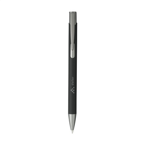 Ebony Soft RCS Recycled Alu SoftTouch stylo - 2