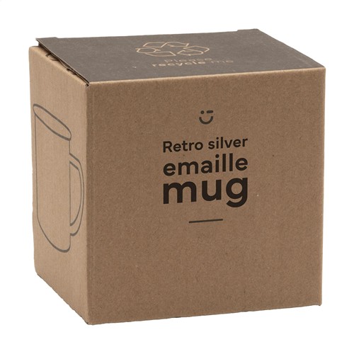 Retro Silver Mug en Émail 350 ml - 5