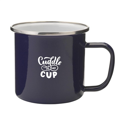 Retro Silver Mug en Émail 350 ml - 1