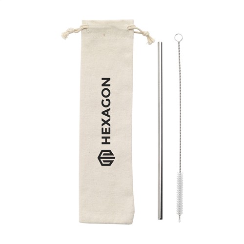 Reusable 1 piece ECO Straw Set paille acier inoxydable - 5