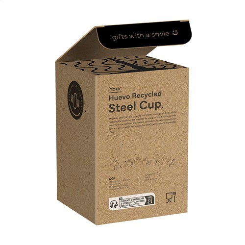 Huevo RCS Recycled Steel Cup 350 ml thermos - 1