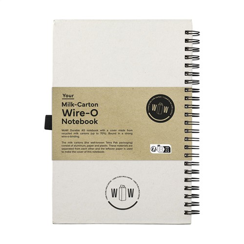Milk-Carton Wire-O Notebook A5 carnet de notes - 12