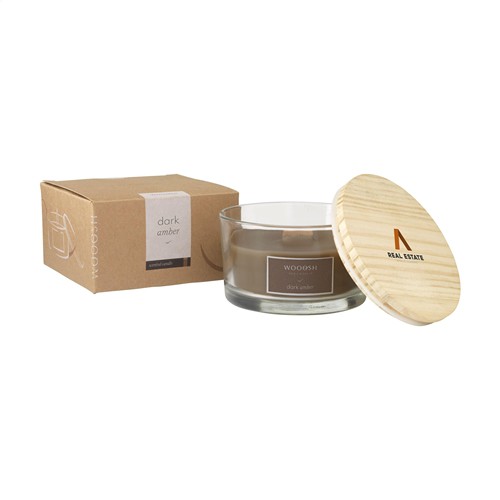 Wooosh Flame Scented Candle Dark Amber bougie parfumée thumbnail 4