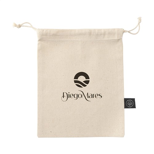 Gift Pouch Naturel GRS Recycled Cotton (150 g/m²) S - 9