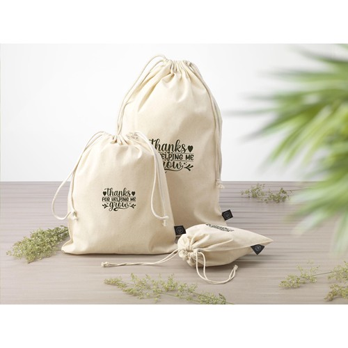 Gift Pouch Naturel GRS Recycled Cotton (150 g/m²) M - 5